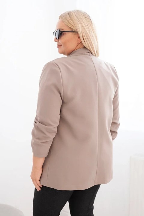 Marynarka damska Plus Size bez zapięcia z podszewką XL/2XL fango Marynarka damska Plus Size bez zapięcia z podszewką XL/2XL fango