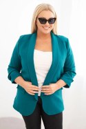 Marynarka damska Plus Size bez zapięcia z podszewką XL/2XL morska