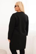 Sukienka damska Plus Size masełko z kieszenią i rękawem 3/4 czarna