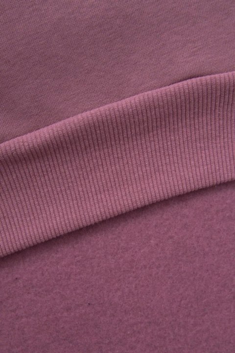 Sukienka z kapturem dwukolorowa ciemno różowa