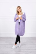 Sweter z kapturem fioletowy
