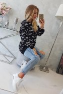 Bluza z napisami czarna