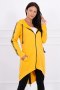 Bluza z suwakiem z tyłu musztardowa