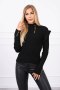 Bluzka swetrowa dopasowana z guzikami czarna