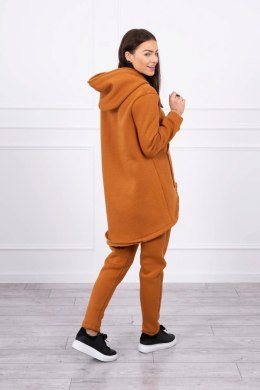 Komplet ze spodniami Baggy camelowy