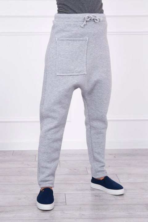 Komplet ze spodniami Baggy szary