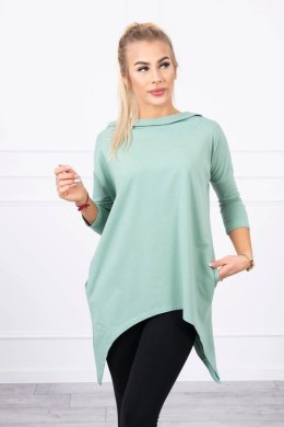 Bluza z nadrukiem skrzydeł ciemno miętowa