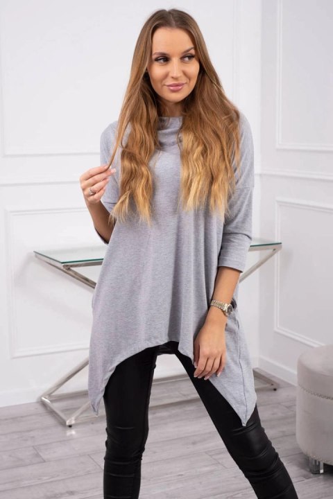 Bluza z nadrukiem skrzydeł szara