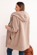 Bluza damska ocieplana bluza z kapturem i zamkiem fango