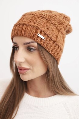 Czapka z polarem Marta K231 camelowa