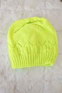 Czapka damska Irmina K333 zielony neon