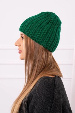 Czapka damska Rebeka K345 ciemny zielony
