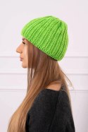 Czapka damska Rebeka K345 zielony neon