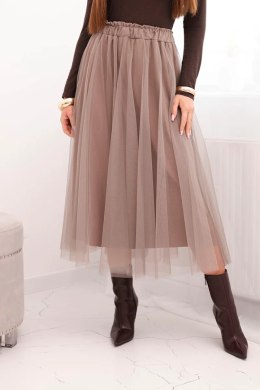 Spódnica damska tiulowa z podszewką z wiskozy fango