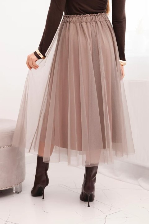 Spódnica damska tiulowa z podszewką z wiskozy fango