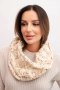 Komin damski wełniany miękki melanżowy szalik zimowy KN25 beżowy