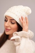 Czapka damska Amira K359 ecru