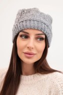 Czapka damska Amira K359 jasno szara