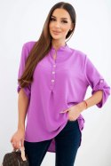Bluzka z dłuższym tyłem fioletowa