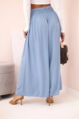 Spodnie damskie wiskozowe z elastycznym pasem jeansowe