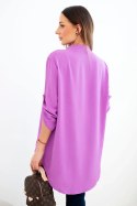 Bluzka z dłuższym tyłem fioletowa