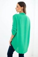 Bluzka z dłuższym tyłem zielona