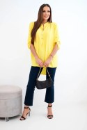 Bluzka z dłuższym tyłem żółta