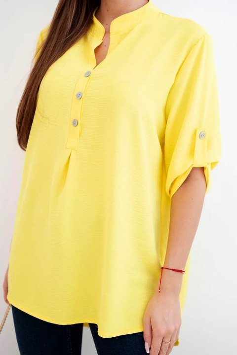 Bluzka z dłuższym tyłem żółta