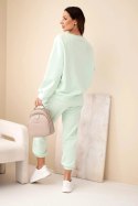 Komplet bluza + spodnie masełko miętowy