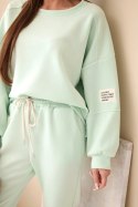 Komplet bluza + spodnie masełko miętowy