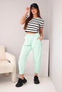 Spodnie z kieszeniami Summer Punto miętowe