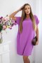 Sukienka z kieszeniami fioletowa