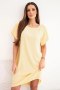 Sukienka z kieszeniami żółta