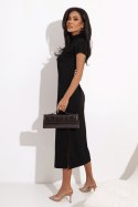 Czarna midi sukienka ZELIA