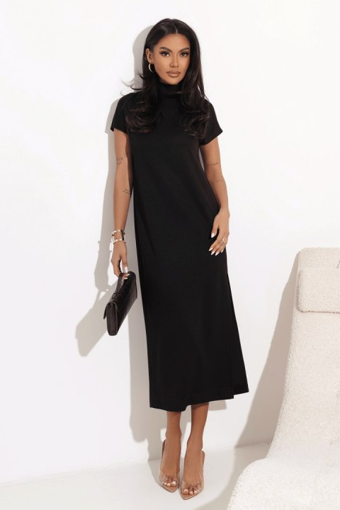 Czarna midi sukienka ZELIA