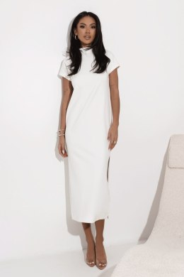 Kremowa midi sukienka ZELIA