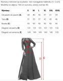 309-10 AMBER koronkowa elegancka długa suknia z dekoltem i rozcięciem na nogę - BEŻOWA