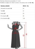531-1 Szmizjerka midi ze złotymi guzikami i wiązaniem - BEŻOWA