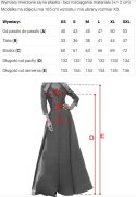 643-3 Elegancka wieczorowa suknia maxi z rozcięciem i różami - beżowa