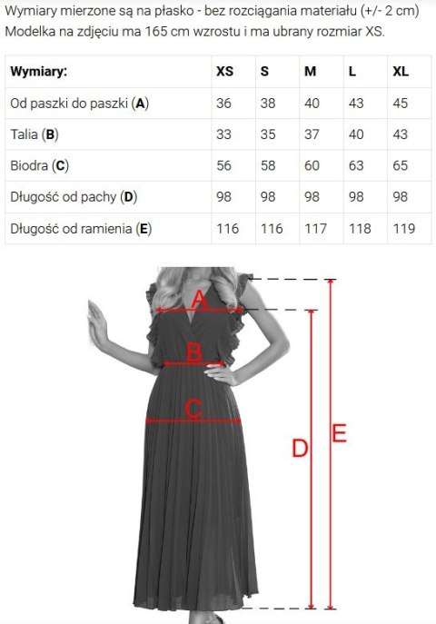 675-1 Rozkloszowana sukienka midi z kopertowym dekoltem i brokatowym połyskiem - błękitna