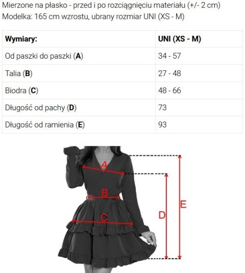 677-2 Sukienka na ramiączkach z dekoltem typu woda i spódnicą z falbanami - cukierkowy róż