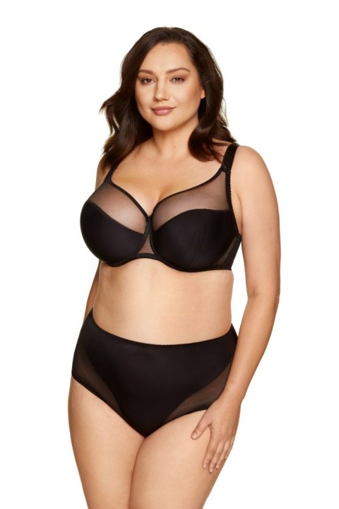 Biustonosz Soft Biustonosz Semi-Soft Model Zara B3 Black - Gorteks Biustonosz Soft Biustonosz Semi-Soft Model Zara B3 Black - Gorteks