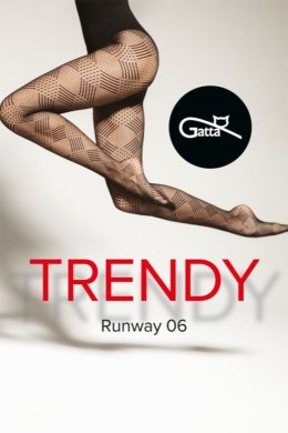 Rajstopy damskie Model Runway 06 Nero Black - Gatta