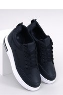 Buty sportowe Sneakersy damskie na koturnie CHEEVE BLACK - Inello