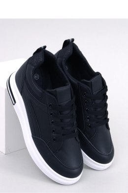 Buty sportowe Sneakersy damskie na koturnie CHEEVE BLACK - Inello