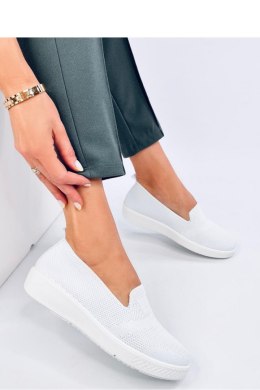 Buty sportowe Tenisówki damskie wsuwane COMBE WHITE - Inello