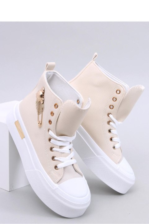 Buty sportowe Trampki damskie za kostkę ARENAS BEIGE - Inello
