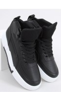 Buty sportowe Trampki damskie za kostkę TIAGO BLACK - Inello