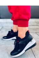 Buty sportowe Sneakersy damskie na koturnie FENIX BLACK - Inello