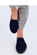 Buty sportowe Tenisówki damskie wsuwane COMBE BLACK - Inello